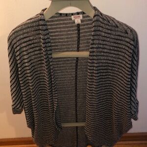 Mossimo Supply Co. Women's Striped Cardigan in Black and Gray